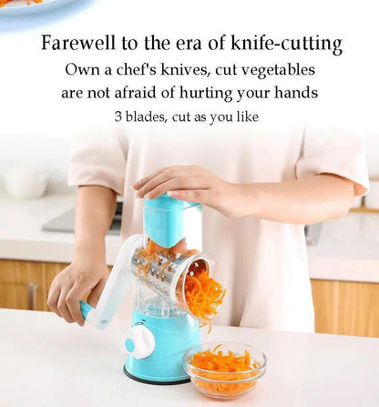Green Manual Vegetable Grater with 2 Straps