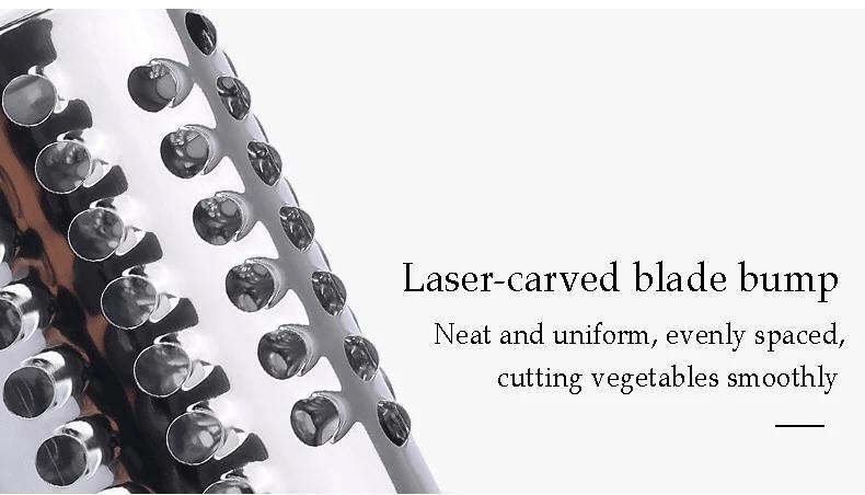 Green Manual Vegetable Grater with 2 Straps