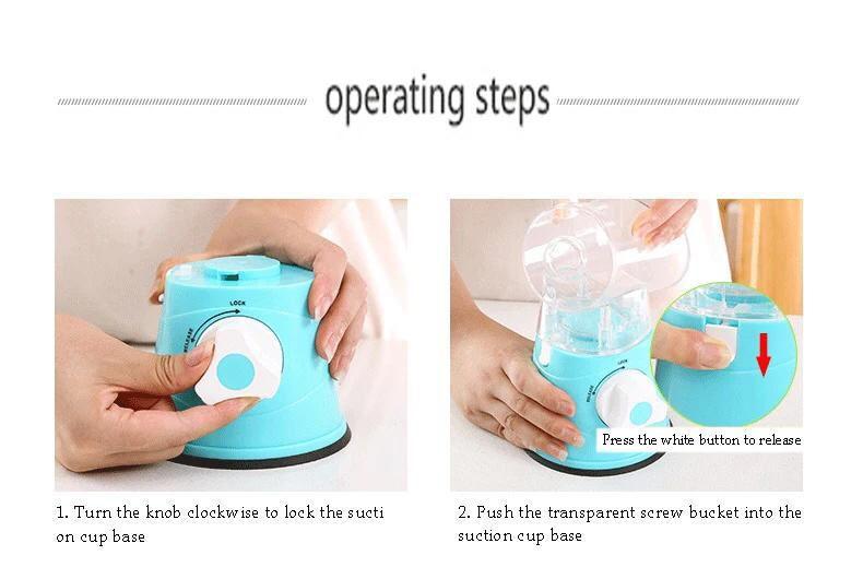Green Manual Vegetable Grater with 2 Straps