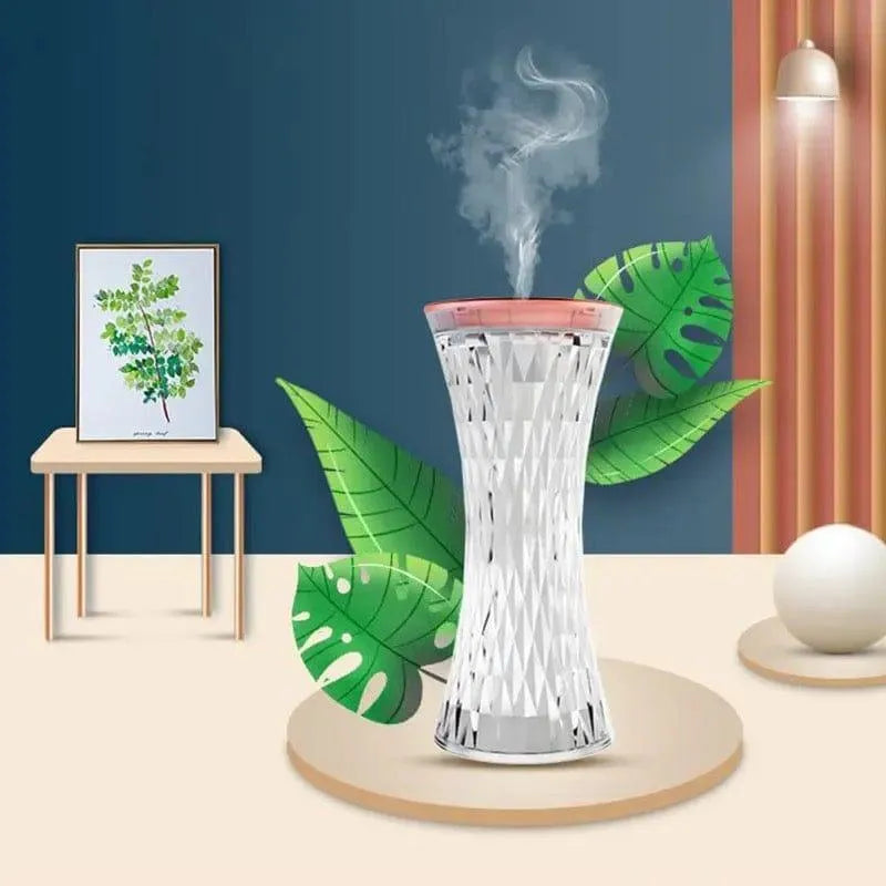 Crystal Lamp Air Humidifier With Cool Mist Maker Fogger Seven Color Night Lamp Atmosphere Room Decoration Home lights
