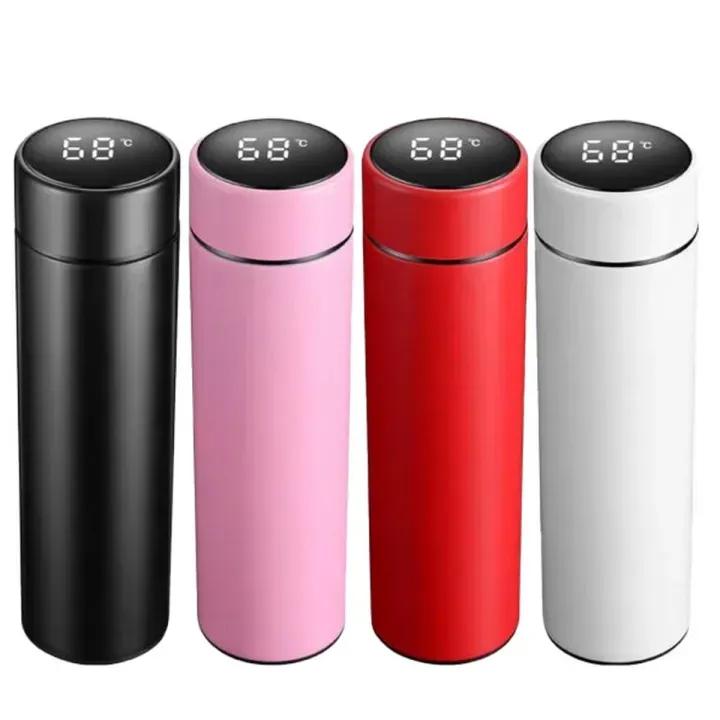 Digital Temperature Water Bottle 500ml Stainless Steel Multi Color