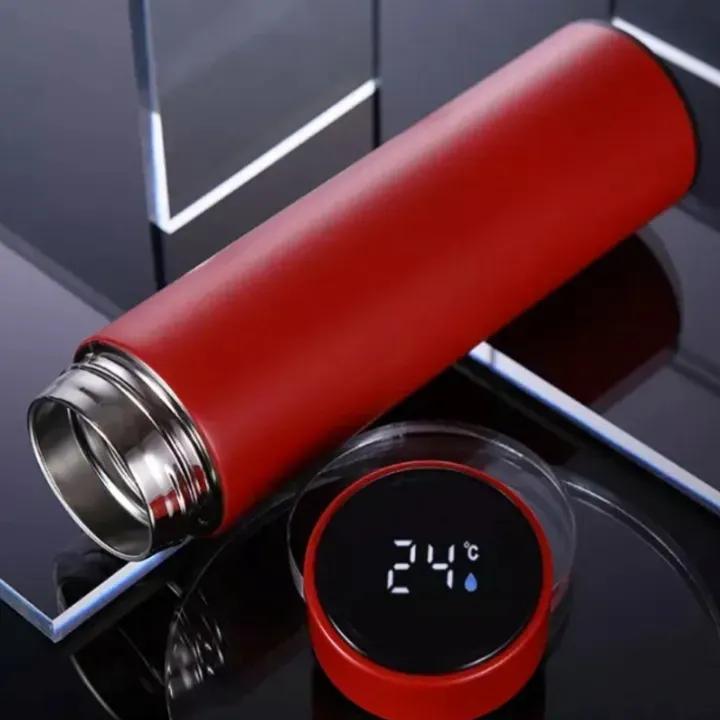 Digital Temperature Water Bottle 500ml Stainless Steel Multi Color